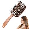 Boar Bristles Vented Paddle Massage Hair Brush Scalp Comb