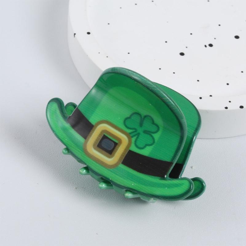 StPatricks Shamrock Hair Claw Clip Funny Claw Clip Hair Banana Barrettes NonSlip Girl Hair Clip PonytailClamp for Women