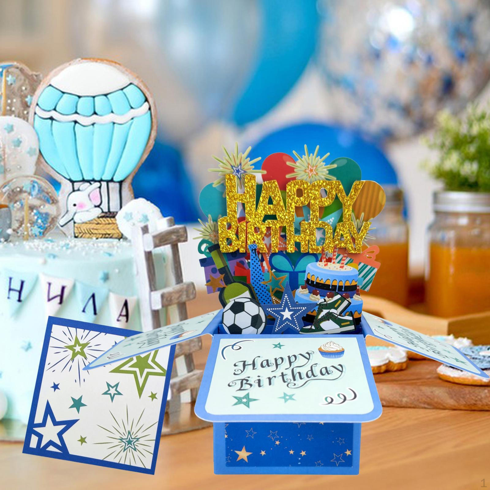 Happy Birthday Card 3D Gifts Greeting Cards for