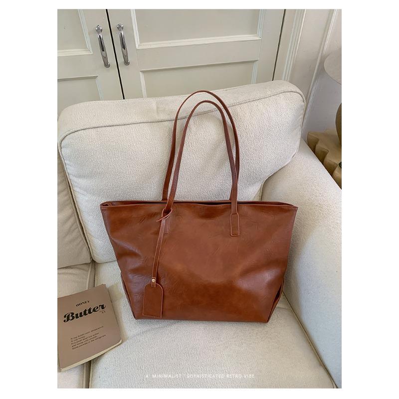 Сумка ретро большой вместимости, высококачественная сумка-тоут, изысканная сумка через плечо