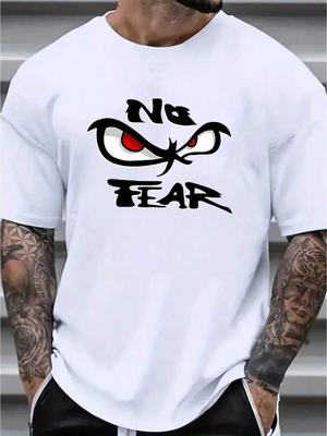 Unisex T-Shirt mit "NO FEAR" Grafikdruck