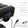 Gaming Chair, Gaming Seat, Integrated Speakers, Reclining Backrest, Black+White, 69 X 73 X 118cm