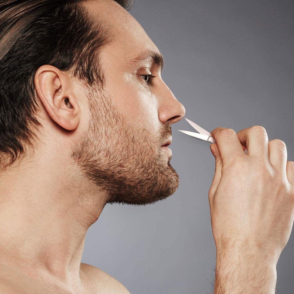 Small Stainless Steel Scissors For Nails Eyebrow Nose Hair Scissors Facial Trimmers Grooming for Facial Hair Eyebrow Haircut