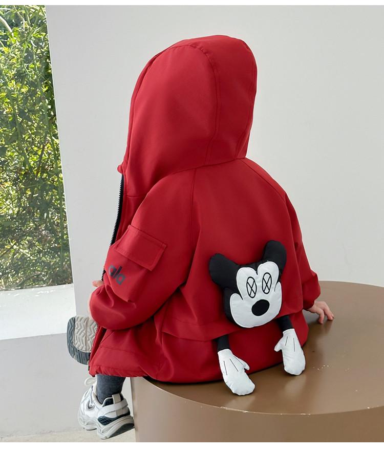 Girls' Fleece-Lined Windbreaker Jacket - 2025 New Padded Autumn/Winter Coat