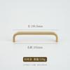 Italian Minimalist Solid Brass Furniture Handles Golden Handles for Wardrobe and Drawer Hardware Fitting Kitchen Cabinet Handles 2