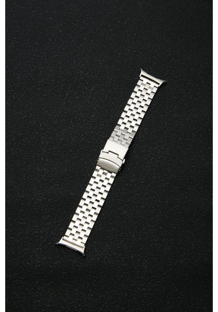 Stainless Steel Tank Band for Samsung Watch 5/7/8 Gen - Men's Link Style