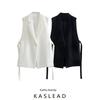 Kaslead Fashion Wind Split Lace-up Waistcoat Vest