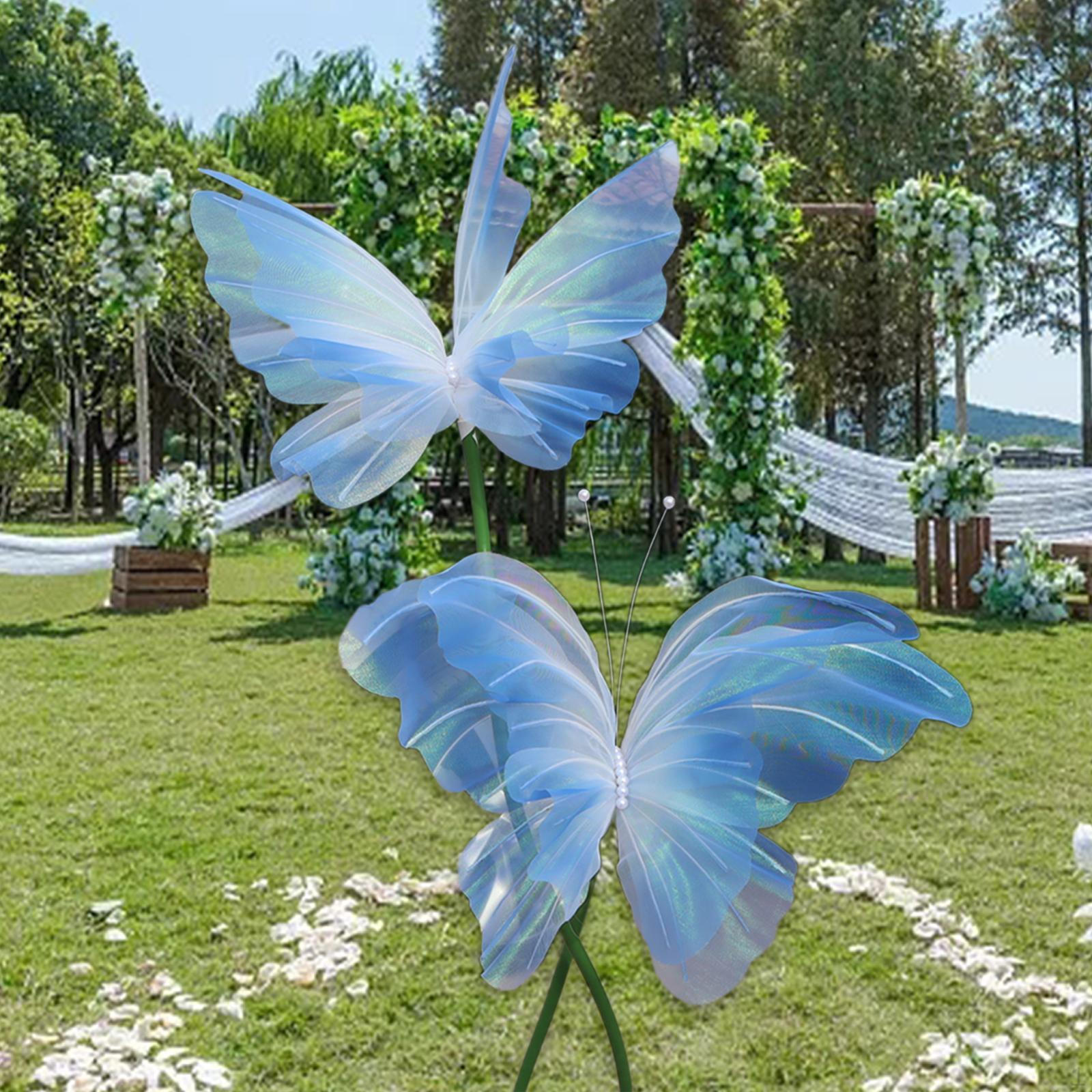 

Искусственные бабочки для свадеб и мероприятий синий