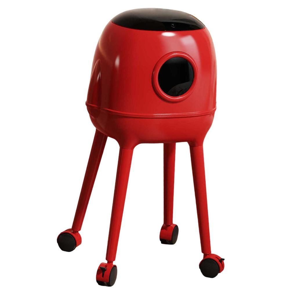 Garbage Can High Foot,Dustbin Waste Basket for Office Bedroom Living Room Bathroom