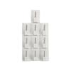 Kitchen 10/20/50Pcs Rectangle PVC Practical Wall Hooks Drapes Holder Curtain Buckle Storage Hanger
