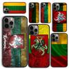 Vintage Lithuania Lithuanian Flag Phone Case for iPhone 17 Air 16 Coque 15 14 12 13 PLUS 11 PRO MAX Cover Fundas Shell