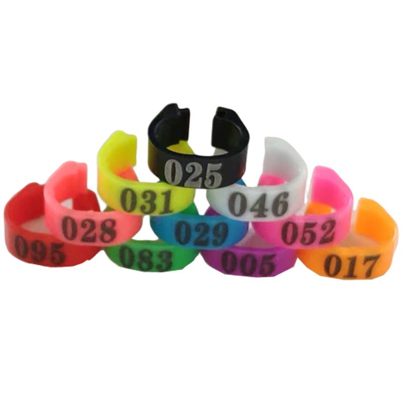 100 Pcs Pigeon Foot Ring M-A-K-E-R Digital Identification Ring 7*9 Mm Bird Ring Bird Training Tools Animal Control Device