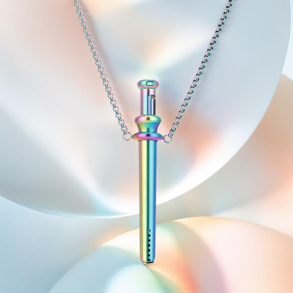 Breathing Resistance Whistle Necklace Anxiety Breathing Necklace Anxiety Necklace Meditation Jewelry for Anxiety & Stress Relief