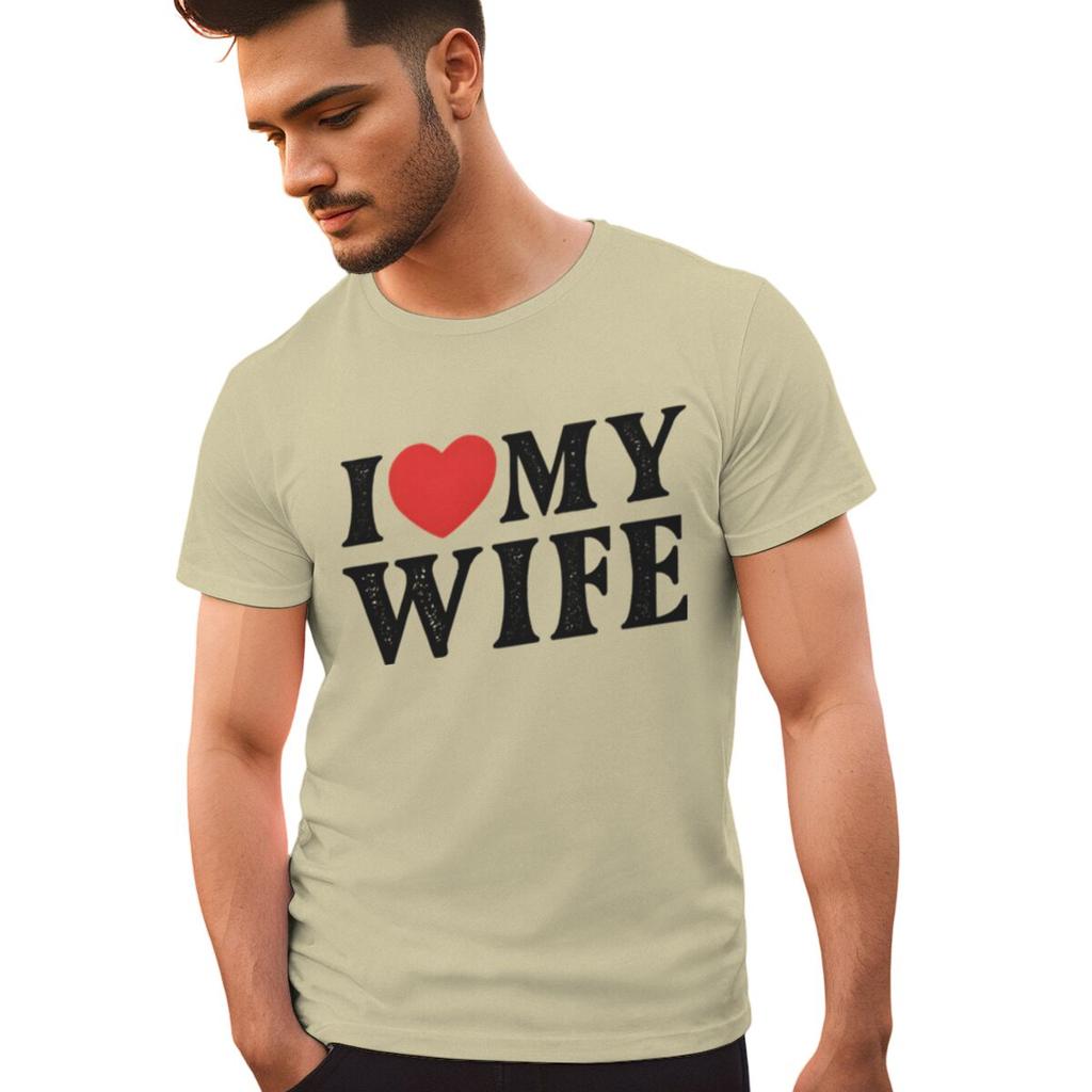 I Love My WifeI Love Hubby Print Couple T Shirt Men Women Valentines Day Gifts Tshirts Fun Short Sleeve LoversMatching Tshirt
