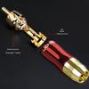 Yongwei Copper Gold-Plated Lotus RCA Male AV Audio/Video Coaxial Cable Solder Head Speaker RL Channel