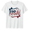 Usa Womens T-Shirt Independence Day Patriotic 4th July Gift For Her