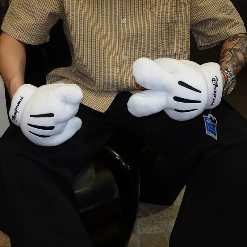 Disney Mickey Mouse Plush Gloves Big Paw Funny Gloves Cosplay Mickey White Gloves Performance Toy Doll Accessories Toy Gift