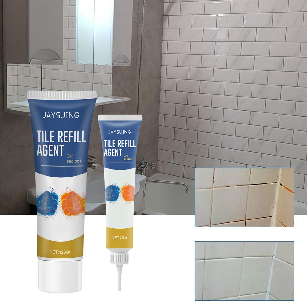 Jaysuing Caulking Agent (20ml) Home kitchen and bathroom waterproof and mildew-proof floor tile caulking and caulking agent