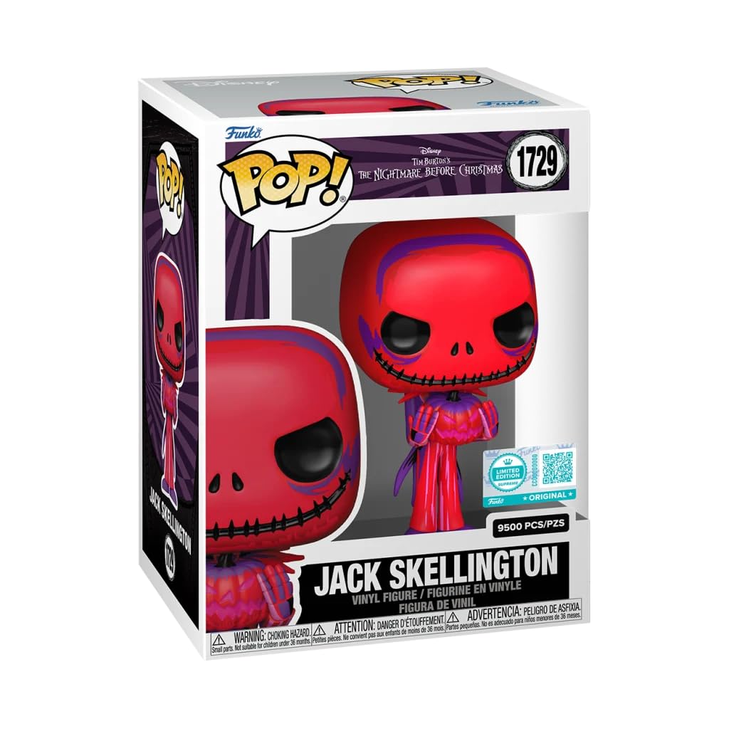 Funko Supreme The Nightmare Before Christmas Jack Skellington Pop! - - (with pumpkin) белый