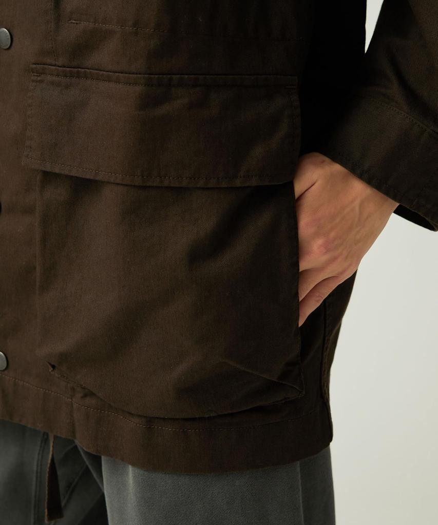 Snow Peak TAKIBI Chino Cargo Jacket Dark XL JK-25AU010, Outerwear, Men's/Women's, Brown,