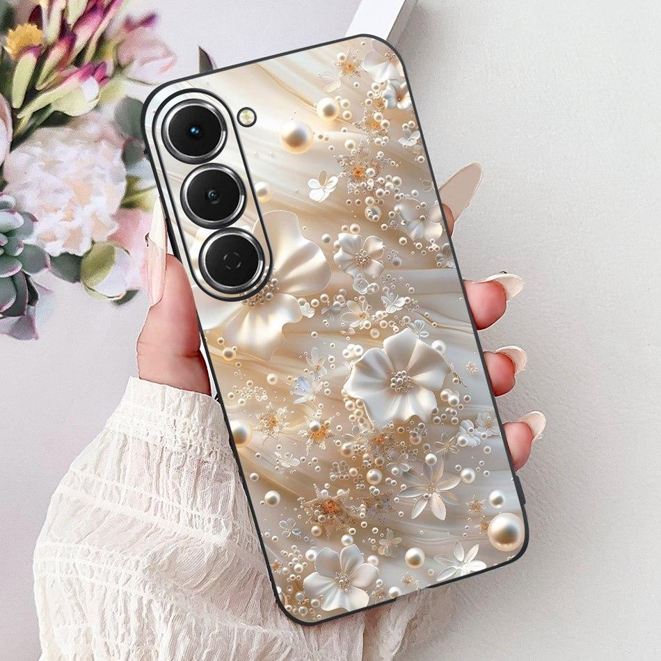 For Tecno Spark 40 Pro / 40 Pro+ Elegant Floral Butterfly Phone Case For Tecno Spark 40Pro Plus KM6 KM7 Soft Silicone TPU Cases