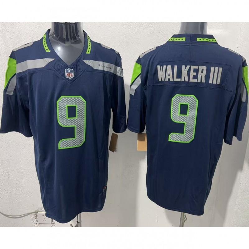 NFL Seattle Seahawks Vintage Style Football Jersey Short Sleeve Embroidered Team Apparel Men
