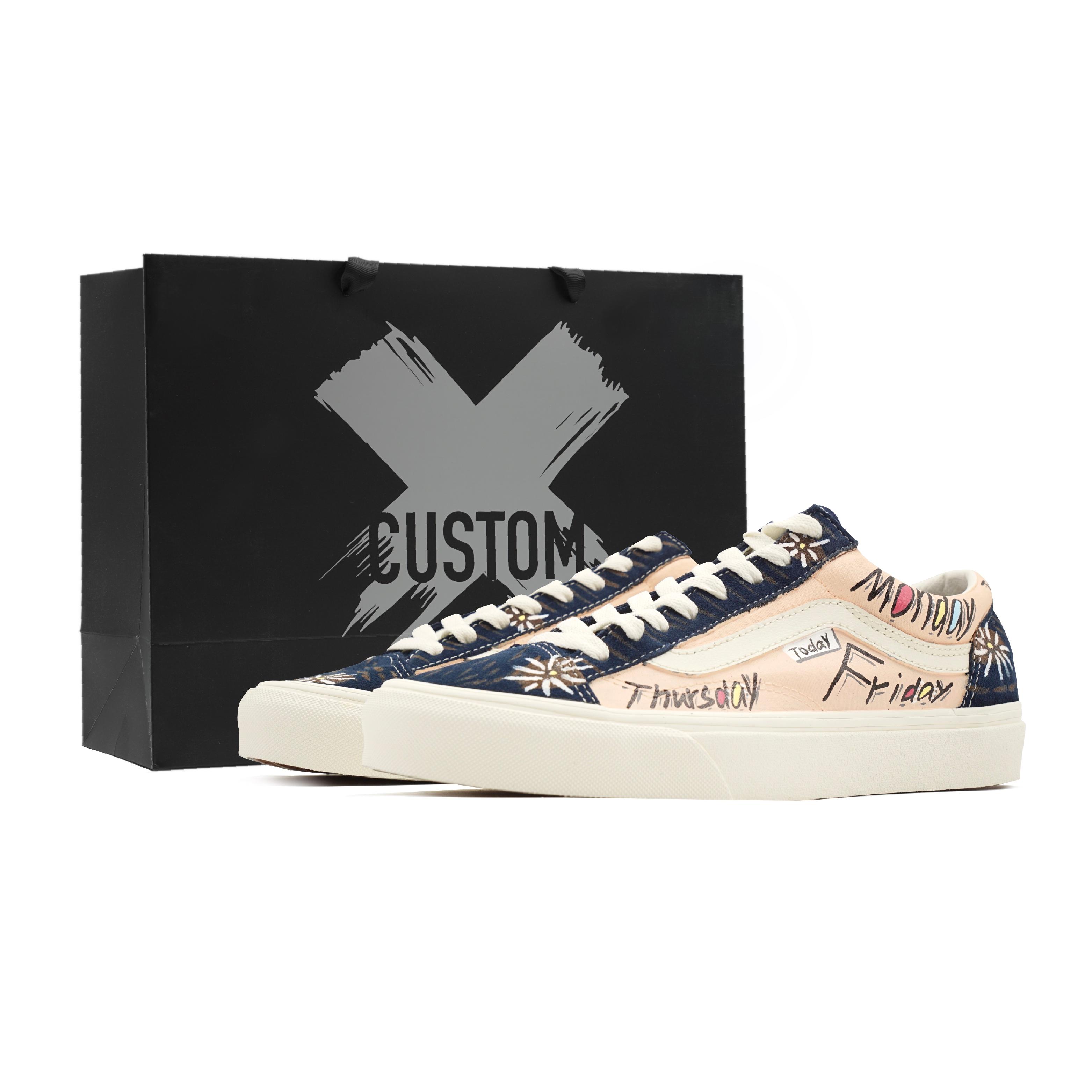 

Vans Style 36 Small Daisy, Vintage Canvas Abrasion Resistant Low top Skateboard Shoes Unisex Apricot VN0A3DZ3RFL(Team218-S-BOX) 38