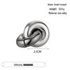 Zinc Alloy Kongming Puzzle Lock: Disentanglement Ring Educational Toy
