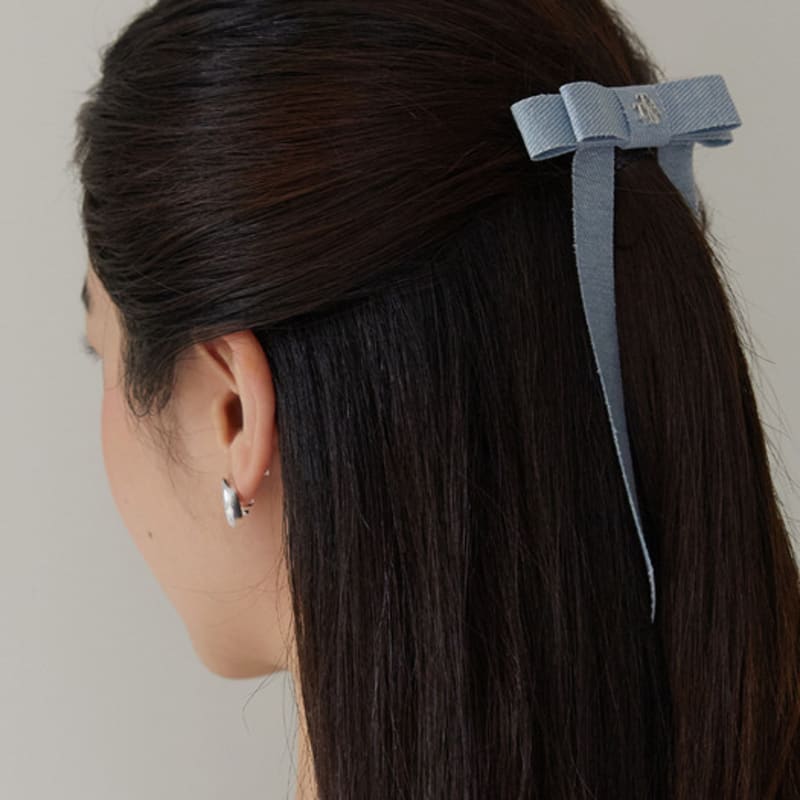 TATIANA Denim Ribbon Tie Hair Pin HB2236