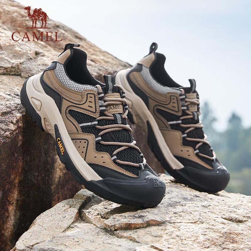 CAMEL Men's Outdoor Hiking Retro Mesh Casual Low-Top Trekking Shoes