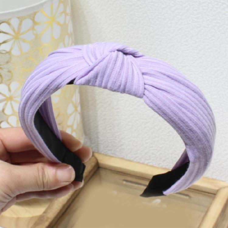 Elegant Knotted Fabric Hairband Women Wide Headband Hair Styling Accessories