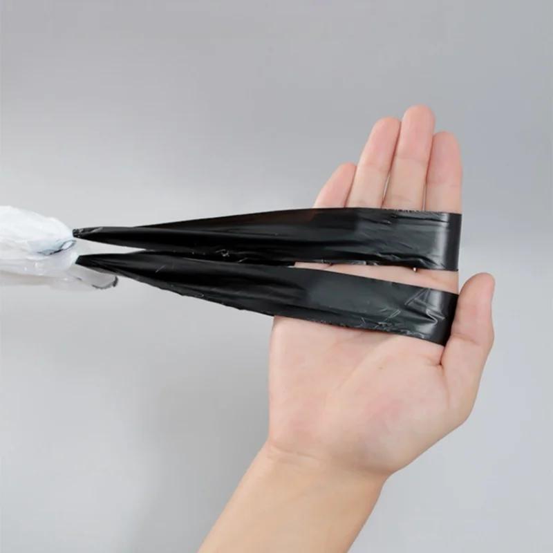 Förtjockad soppåse med dragsko Hushålls Engångs Transparent Soppåse Sovsal Vardagsrum Användning Kökssopsäckar