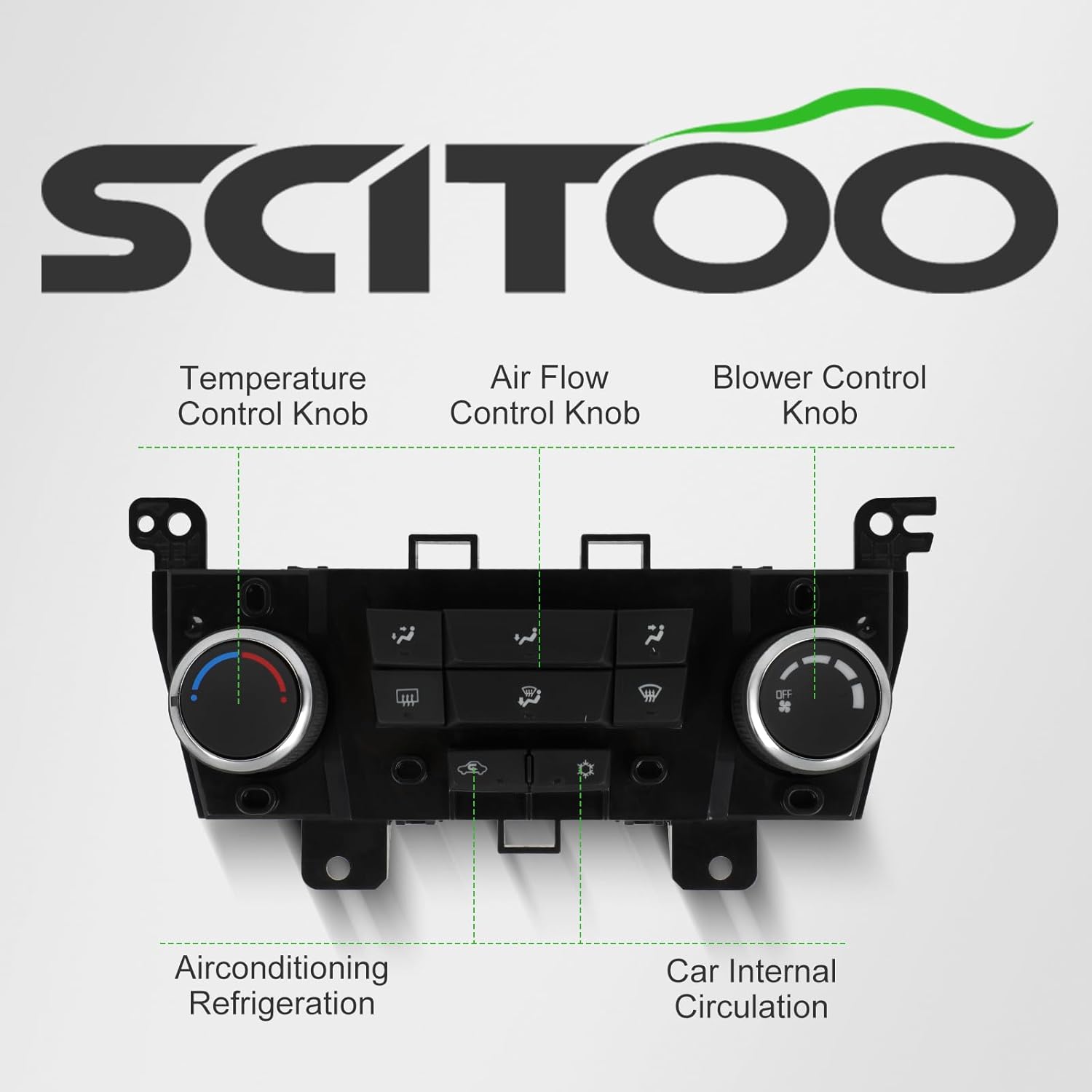 

SCITOO Climate Control Module AC Heater Control Panel for Chevy Cruze 2011-2012 W/O Heated Seat,for Chevy Cruze 12 W/O Heated Seat; W/O Automatic