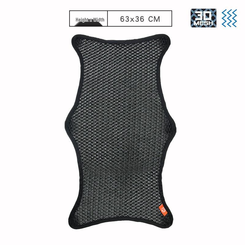 Breathable Motorcycle Seat Cover: Sun Protection & Heat Insulation Mesh Cushion for Cool Summer Comfort