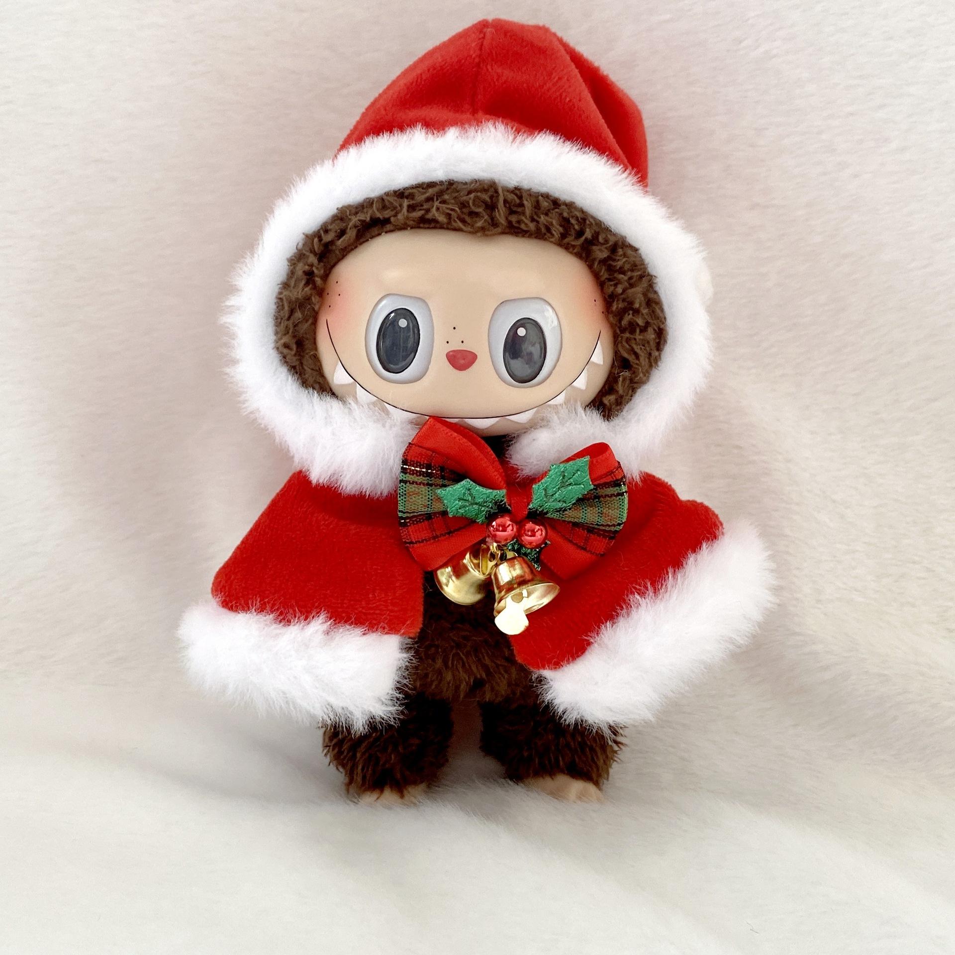 

17см Серия 1-3 Шармы Лабубу и Праздничные костюмы: Рождественский плащ и Хэллоуинские наряды для кукол Only baby clothes (no dolls)