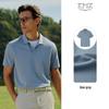EMZ Men's Antibacterial Business Casual Short-Sleeve Polo