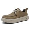 New Men's Thick Bottom Shoes Fashion Casual Leather Oxford Shoes Retro Versatile Soft Leather Soft Bottom Flat Designer Shoe