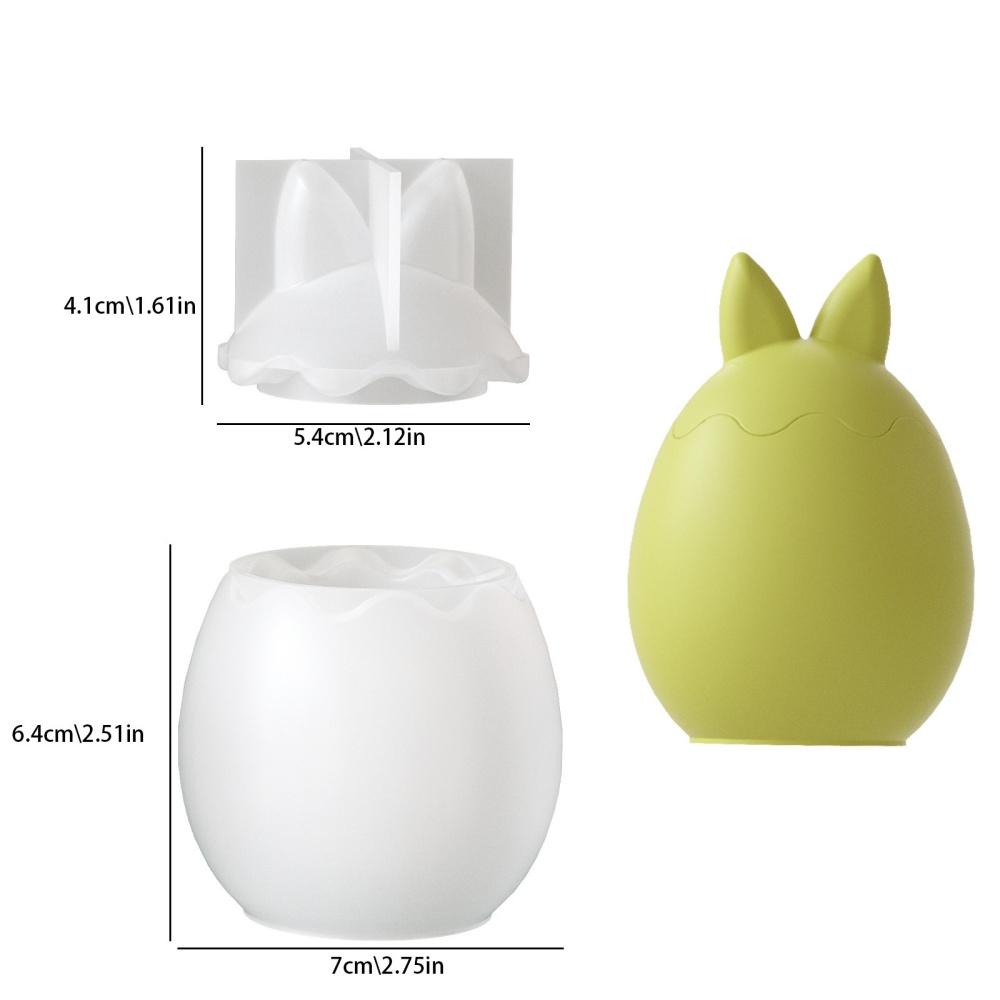 Bow Long-Eared Rabbit Aroma Candle Resin Silicone Mold Diy Small Rabbit Plaster Figurine Mold For Aromatherapy Diy Crafts