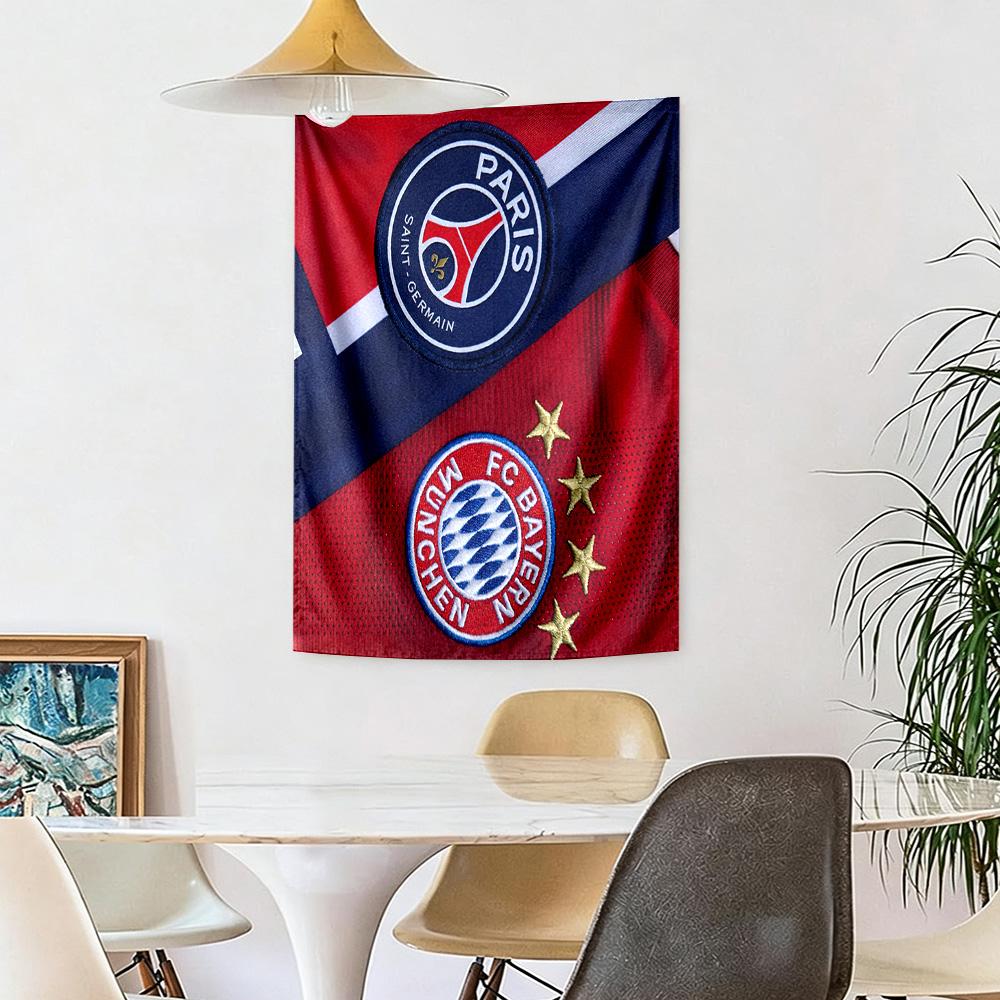 Fc Bayern Munich Wall Decor Tapestry Art For Pet Memorial Birthdaywedding Party Backdrop Family Gift