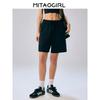 Mitaogirl Kendall Sports Shorts 2025 Spring New Arrival Loose Drawstring Strap Running Yoga Pants