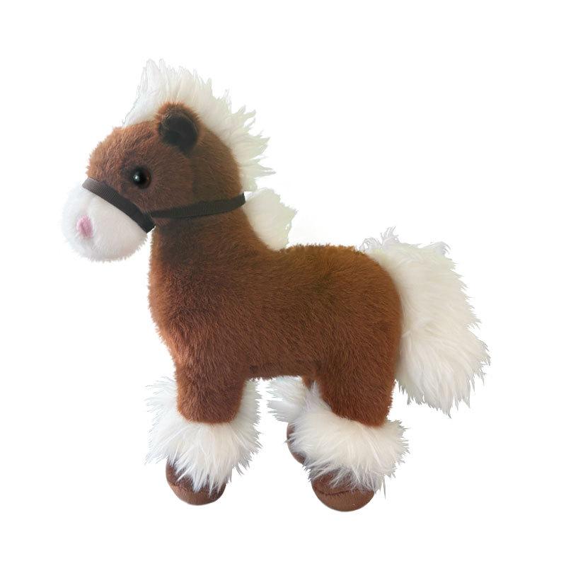 

Russian War Horse Doll Pony Plush Toy Standing Horse Doll Children s Companion Doll 27cm