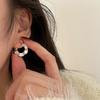 Senior Sense Wave Pattern Earrings Female Niche Senior Sense INS Cold Wind Earrings Simple Hundred with Ornaments Elegant Accessories Classic Jewelry