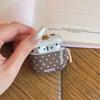 Coffee pink polka dot bear AirPods 1 generation earphone case for AirpodPro1 generation earphone case Pro1