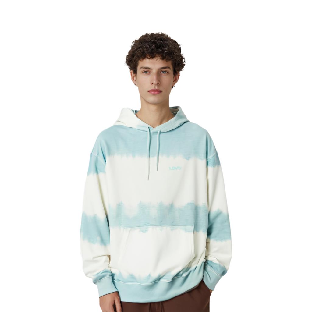 Levis Ss22 Hooded Pullover Striped Sweatshirt Men Sweatshirt Blue A1971-0003