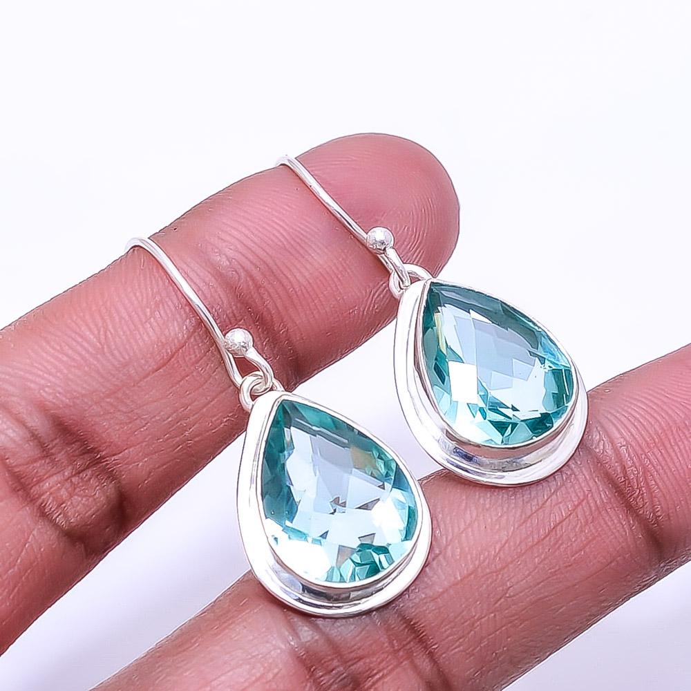 

Apatite Designer Handmade 925 Sterling Silver Earring 1.33 E17