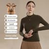 Women's German Cashmere Half-Turtleneck Long-Sleeve Thermal Top for Autumn