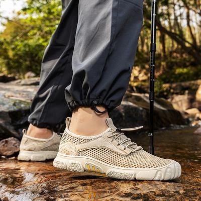 Men's Hiking Shoes Breathable Beach Casual Sneakers Hole Shoes Outdoor Casual Sandals Summer