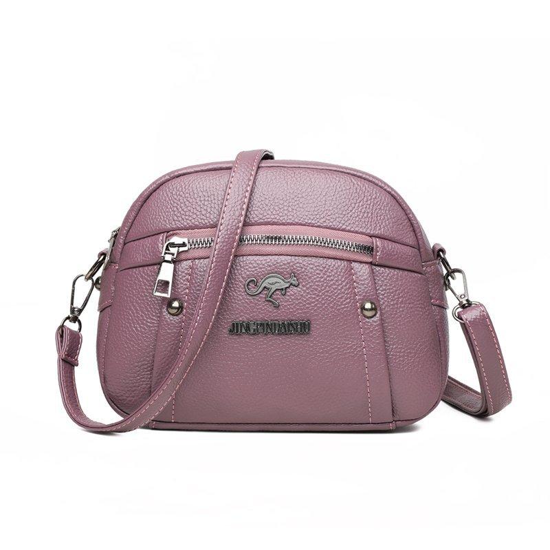 

Женская новая сумка кроссбоди, сумка-мессенджер с текстурой мягкой кожи, модная маленькая квадратная сумка на плечо для мамы среднего возраста 21cm 16cm 9cm