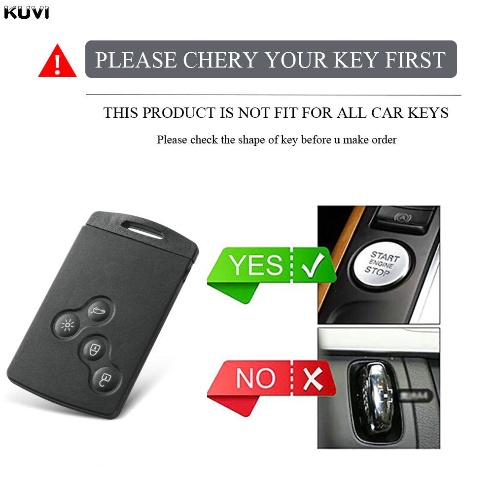 Nuova Custodia Portachiavi Remota in TPU per Renault Clio Laguna Koleos Megane Fluence Zoe Scenic Captur Card 4 Pulsanti Custodia Chiave Auto