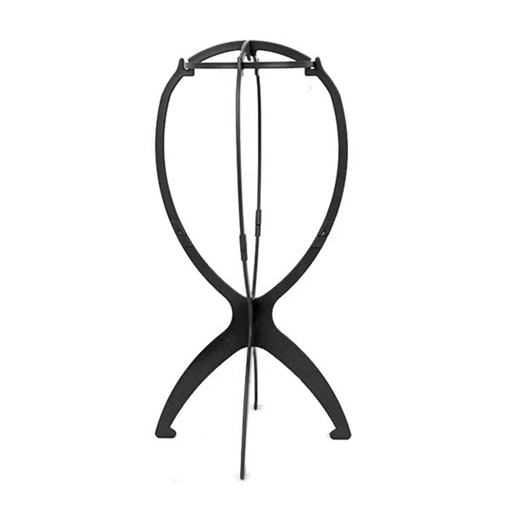 Folding Wig Stand Plastic Portable Hat Display Stand Adjustable Durable Barbershop Fashion Model Holder Home Salon Use